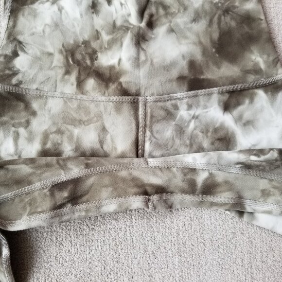 Lululemon Align Pant 25" Diamond Dye Light Sage Army Green Dark Olive, size 4 - Picture 9 of 10